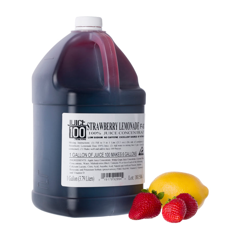 JUICE 100 STRAWBERRY LEMONADE FLAVOR BASE 4/1 gal