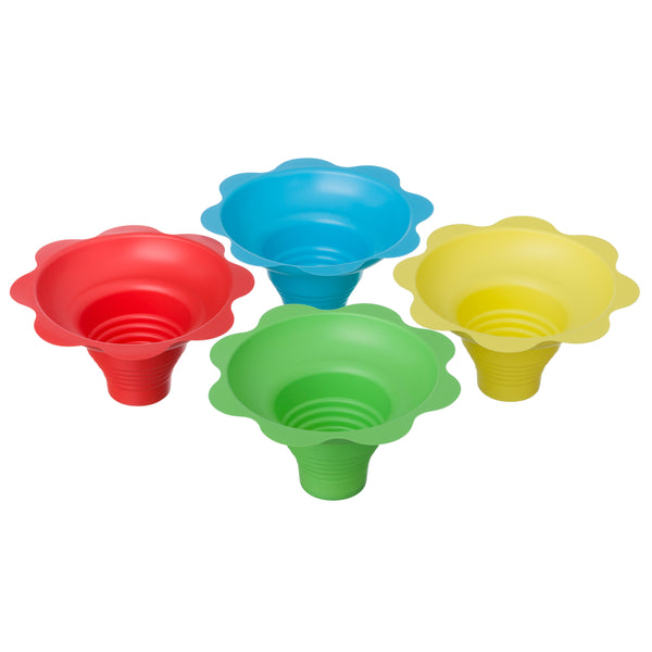 SMALL FLOWER SHAPED SNO KONE HOLDERS