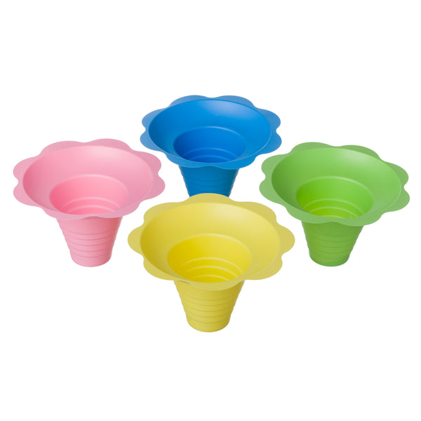 FLOWER SHAPED SNO KONE HOLDERS