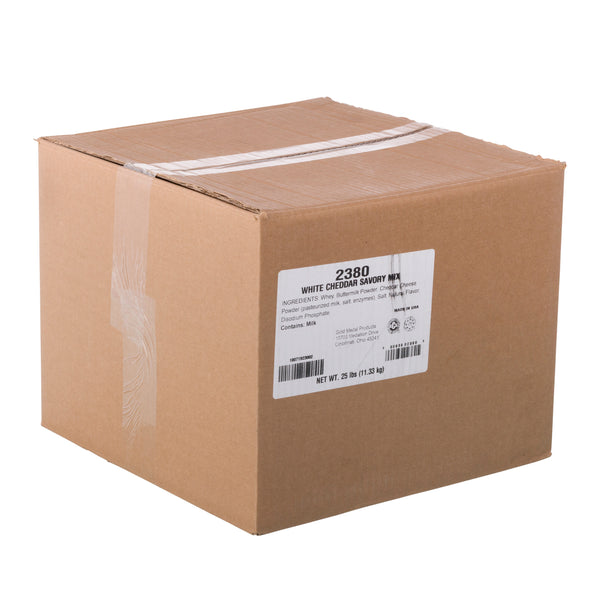 BULK WHITE CHEDDAR SAVORY 25LB