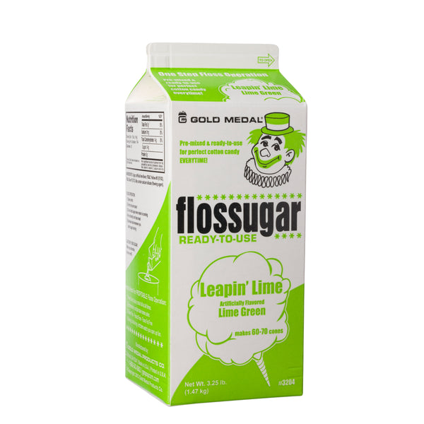 FLOSSUGAR LEAPING-LIME 6/cs