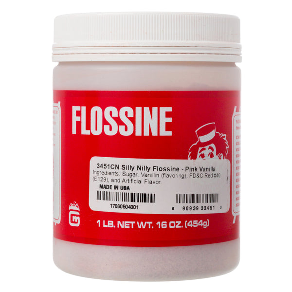 PINK VANILLA FLOSSINE 1 lb Tin