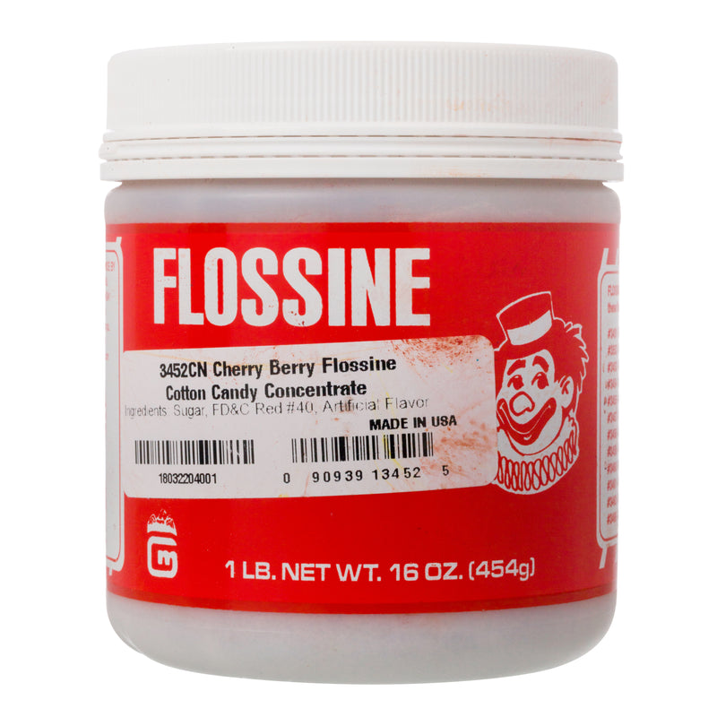 CHERRY RED FLOSSINE 1 lb tin