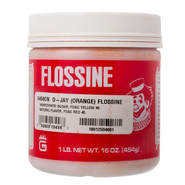 ORANGE FLOSSINE 1 lb TIN