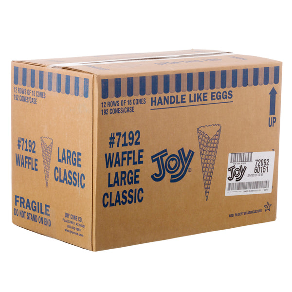 #7192 LARGE WAFFLE CONES 12/16